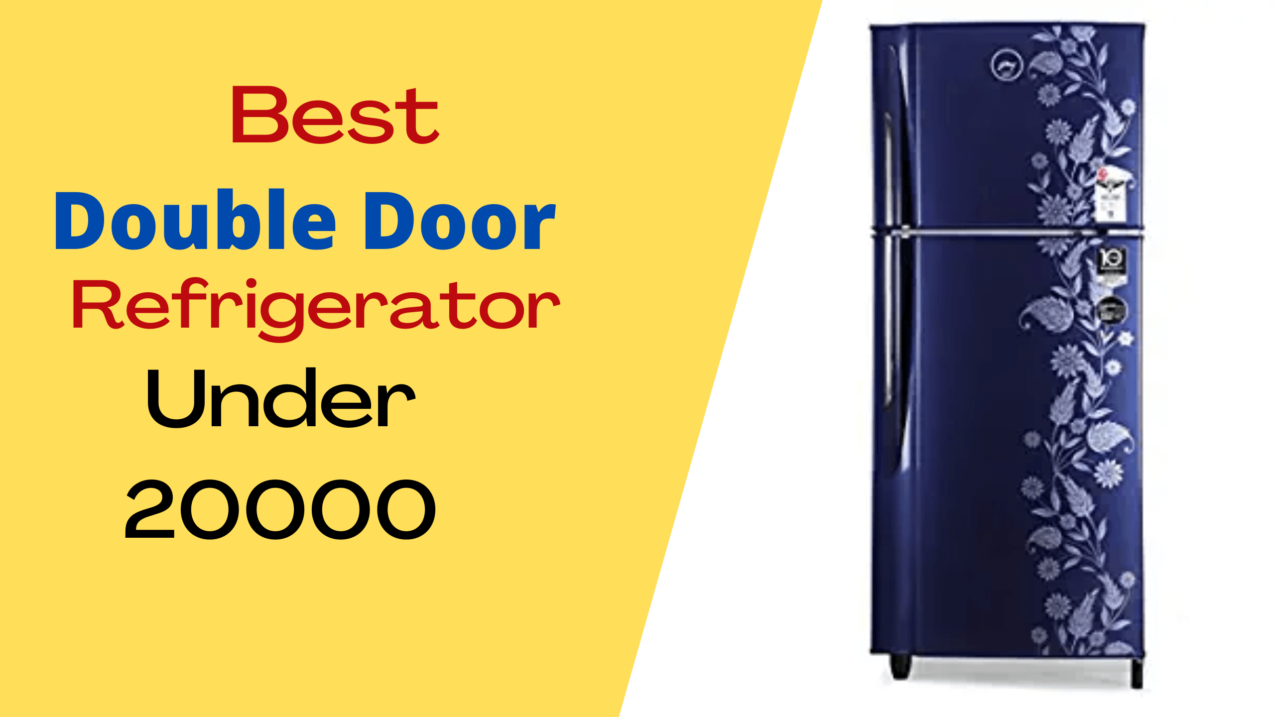 double door fridge below 20000