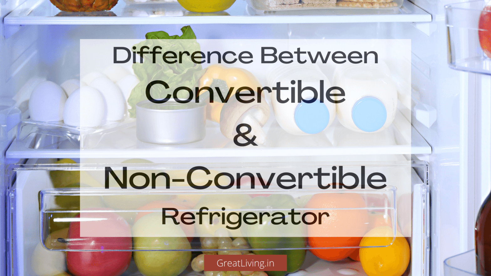 Difference Between Convertible & Non-Convertible Refrigerator