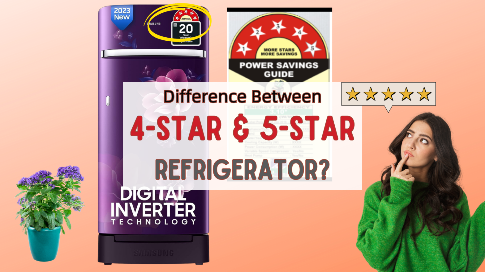 Difference Between 4 Star and 5 Star Refrigerator